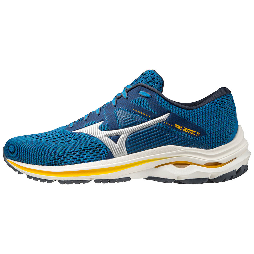 Zapatillas Running Mizuno Wave Inspire 17 Hombre Azules/Plateadas Comprar HIBD-94201